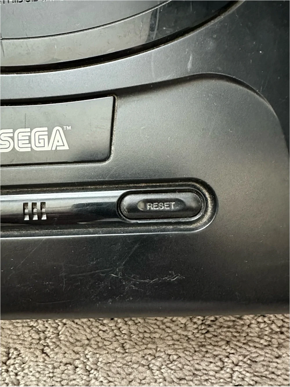Sega Genesis Model 1 Console Model MK-1631 + King of the Monsters Game Untested